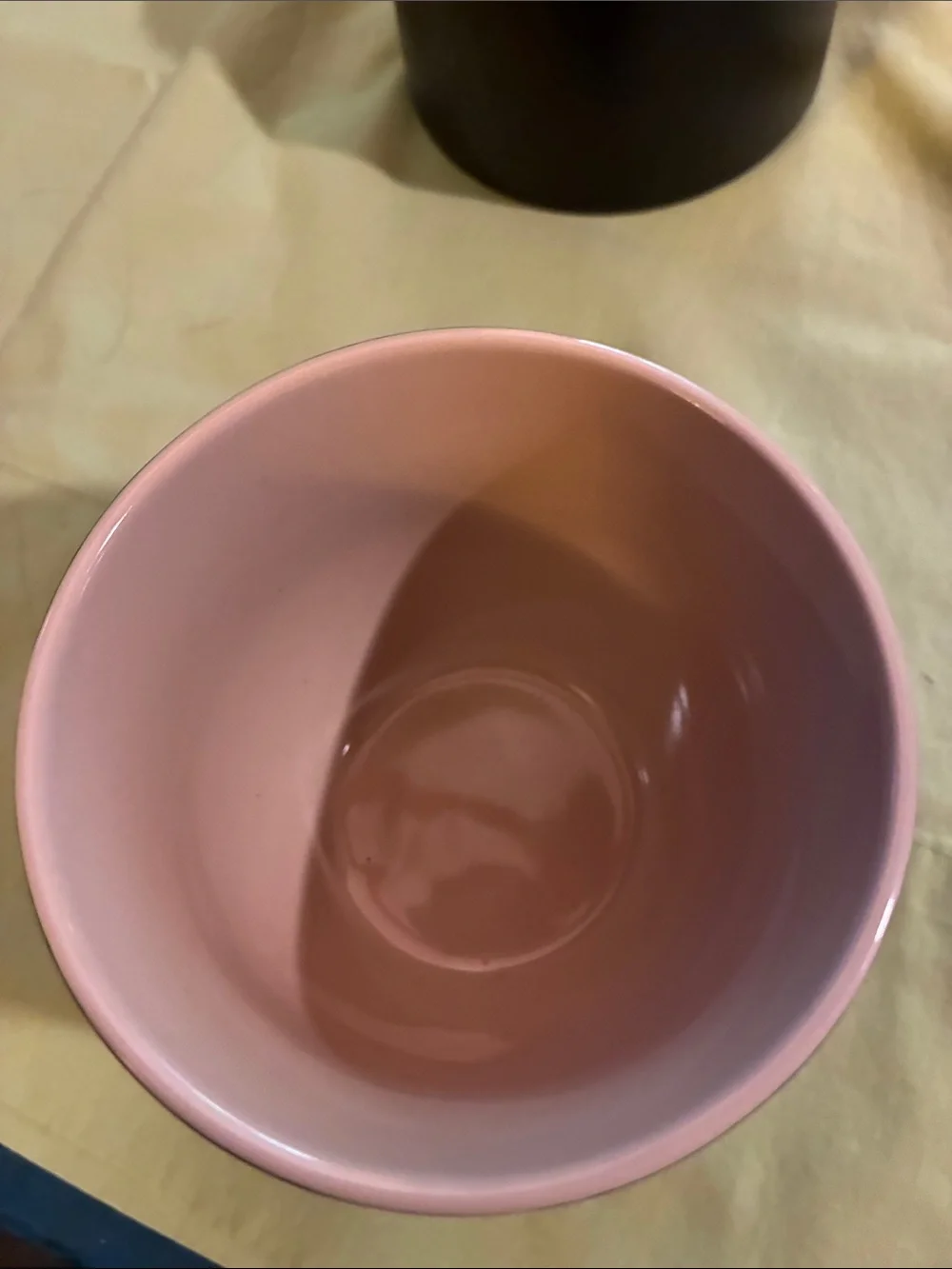 Set of Two 'Mine' and 'Yours' Ceramic Mugs — Black Exterior with Pink Interior